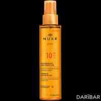 Nuxe Sun SPF 10 Защитное масло для загара для лица и тела 150 мл