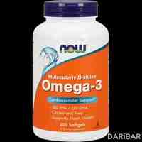 NOW Omega-3 капсулы №200