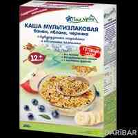 Fleur Alpine каша мультизлаковая банан яблоко черника с кукурузными шариками и овсяными хлопьями с 12 месяцев 200 г