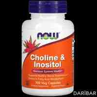 NOW Choline & Inositol капсулы 500 мг №100