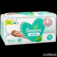 Pampers Sensitive влажные салфетки №104