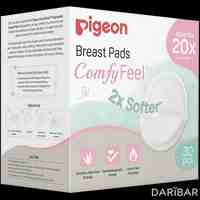 Pigeon Comfy Feel Breast Pads вкладыши для бюстгальтера с алоэ №30