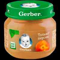 Gerber пюре персик с 5 месяцев 80 г