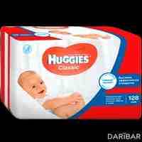 Huggies Classic детские влажные салфетки №128