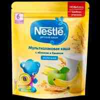 Nestle каша молочная мультизлаковая яблоко банан с 6 месяцев 220 г