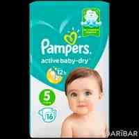 Pampers Active Baby-Dry подгузники размер 5 11-16 кг №16