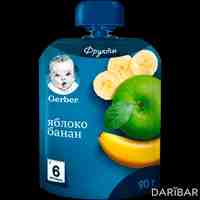 Gerber пюре яблоко банан с 6 месяцев 80 г