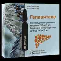 Гепавитале раствор для внутривенного введения 250 мг/5 мл №5