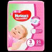 Huggies Ultra Comfort Подгузники размер 3 (5-9кг) для девочек №21