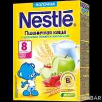 Nestle каша молочная пшеничная с яблоком и земляникой с 8 месяцев 220 г