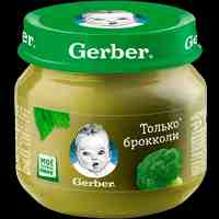 Gerber пюре брокколи с 4 месяцев 80 г