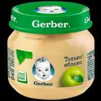 Gerber пюре яблоко с 4 месяцев 80 г