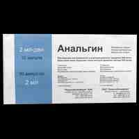 Анальгин ампулы 500 мг/ мл 2 мл №10 