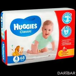 Huggies Classic Подгузники Размер 4 (7-18 Кг) №68 в Шымкенте | Kimberly-Clark