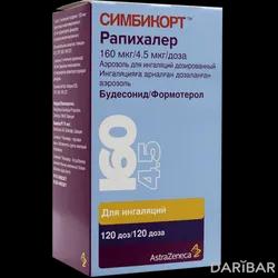 Симбикорт Рапихалер Аэрозоль 160+4,5 Мкг/доза 120 Доз в Шымкенте | АстраЗенека Фармасьютикалс ЛП