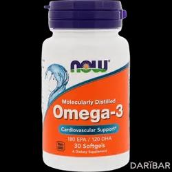 NOW Omega-3 Капсулы 1000 Мг №30 в Караганде | NOW FOODS