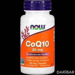 NOW CoQ10 Коэнзим Q10 Капсулы 30 Мг №120 в Алматы | NOW FOODS