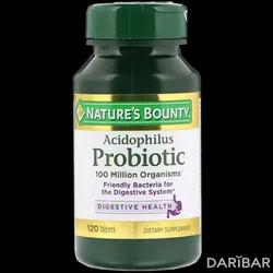 Nature's Bounty Acidophilus Probiotic Пробиотик Таблетки №120 в Шымкенте | Nature’s Bounty Inc