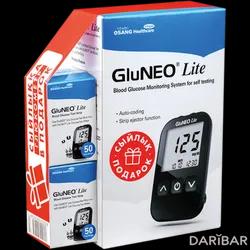 Набор Глюкометр GluNEO Lite + Тест-полоски Для Глюкометра GluNEO Lite №50 Две Упаковки в Шымкенте | OSANG Healthcare