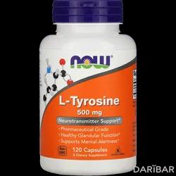 NOW L-Tyrosine Капсулы 500 Мг №120 в Караганде | NOW FOODS