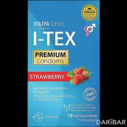 I-TEX STRAWBERRY Презервативы Цветные Ультратонкие 3в1 С Ароматом Клубники №10 в Алматы | Penta Latex LLP 