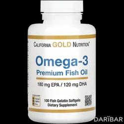 California Gold Nutrition Омега-3 Капсулы 180 Мг/120 Мг №100 в Алматы | California Gold Nutrition