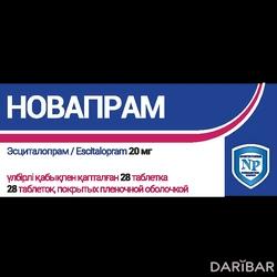 Новапрам Таблетки 20 Мг №28 в Шымкенте | LABORATORIOS NORMON S.A 