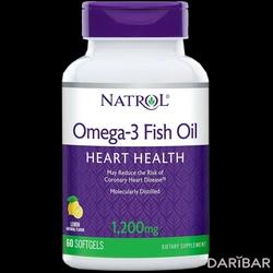 Natrol Omega-3 Fish Oil Капсулы Со Вкусом Лимона 1200 Мг №100 в Астане | Natrol