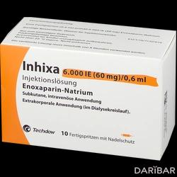 Инхикса Inhixa Ампулы 6000 МЕ /0,6 Мл №10 в Астане | Abacus Medicine A/S