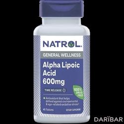 Natrol Альфа Липоевая Кислота Таблетки 600 Мг №45 в Алматы | Natrol