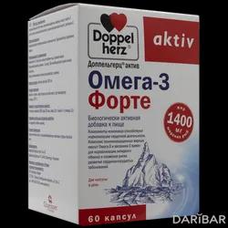 Доппельгерц Актив Омега-3 Форте Капсулы 1400 Мг №60 в Караганде | Квайссер Фарма Гмбх и Ко.КГ