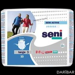 Seni Active Large Трусы Впитывающие Для Взрослых Размер 3 (L) 6 Капель №10 в Караганде | Турунский з-д перевяз мат-лов