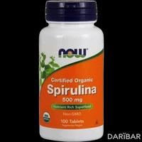 NOW Spirulina спирулина таблетки 500 мг №100