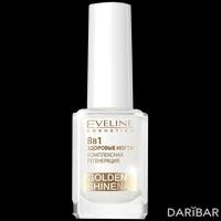 Eveline Cosmetics Nail Therapy Proff здоровые ногти 8 в 1 Golden Shine Комплексная Регенерация с микрочастицами золота 12 мл