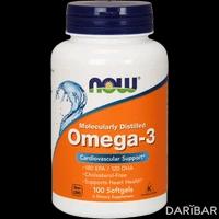 NOW Omega-3 капсулы №100
