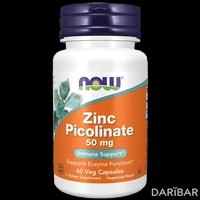 NOW Zinc Picolinate цинка пиколинат 50 мг капсулы №60