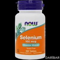 NOW Selenium таблетки 100 мкг №100