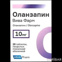 Оланзапин Вива Фарм таблетки 10 мг №28 флакон