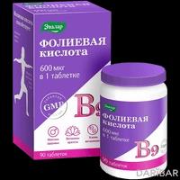 Фолиевая кислота с витаминами В₁₂ и В₆ таблетки №90