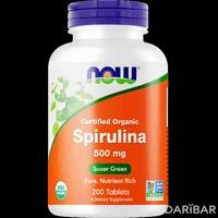 NOW Spirulina спирулина таблетки 500 мг №200