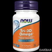 NOW TRI-3D Omega капсулы №30