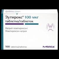 Эутирокс таблетки 100 мкг №100 