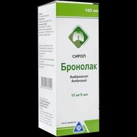 Бронолак сироп 15 мг/5 мл 100 мл