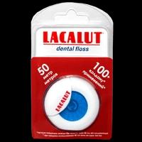 Lacalut зубная нить с держателем 50 м