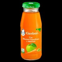 Gerber сок яблоко морковь с 6 месяцев 175 мл