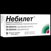 Небилет таблетки 5 мг №28
