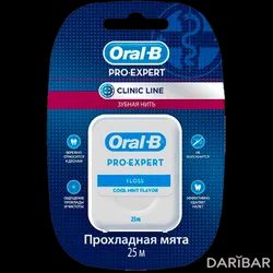 ORAL B Pro-Expert Clinic Line Прохладная Мята Нить Зубная 25м в Астане | Procter & Gamble