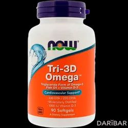 NOW TRI-3D Omega Капсулы №90 в Алматы | NOW FOODS