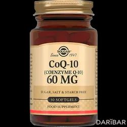 Solgar Коэнзим Q-10 Капсулы 60 Мг №30 в Алматы | Solgar Vitamin and Herb