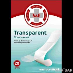 Пластырь Бактерицидный S&F Полимерной Основе Transparent №20 в Астане | ТОО «Medical Active Group»